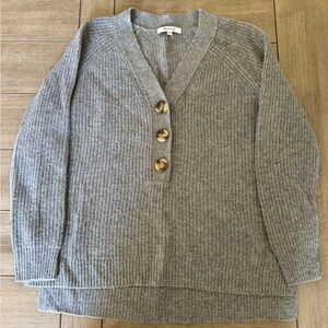 Madewell buttoned v-neck sweater